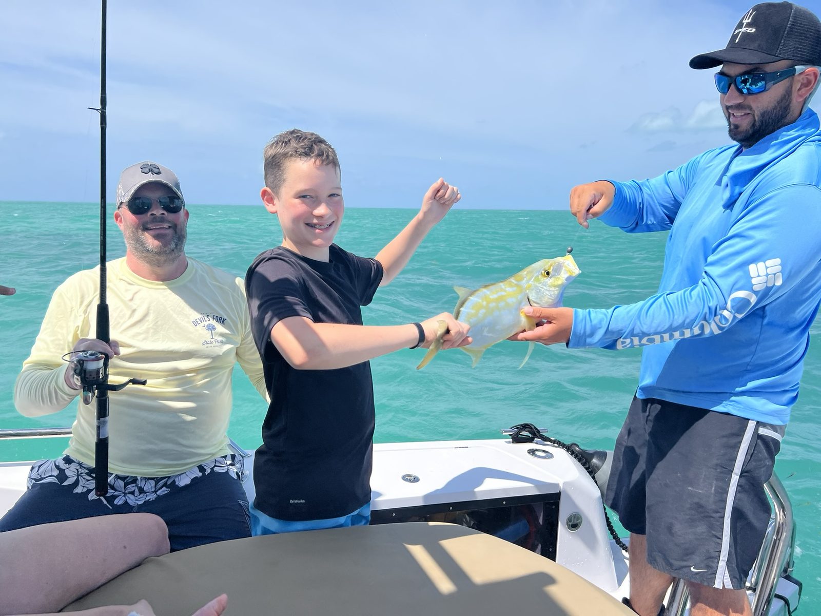 Family-friendly light tackle fishing charter in Key West with fresh catch on deck